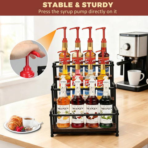 HRUSGO in-kitchen lifestyle display adds rustic charm and organized counters