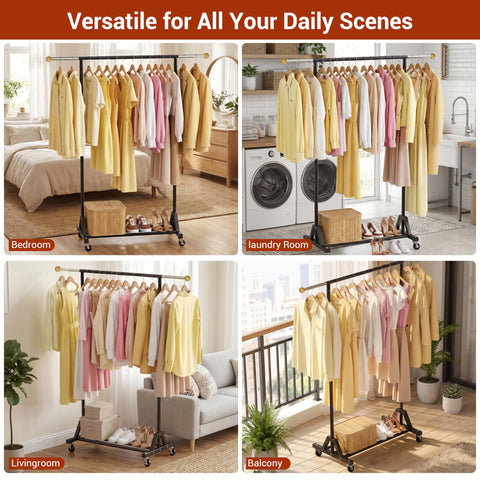 HRUSGO in laundry room with folded clothes on shelf showing practical utility