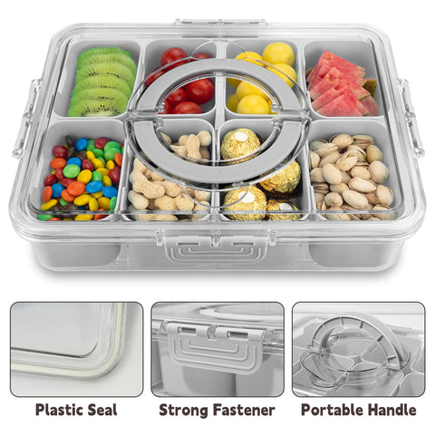 HRXFOZ compartment with measuring spoon for scale, helps visualize portion size