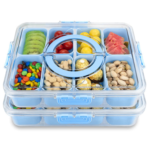 HRXFOZ stacked trays highlighting space-saving storage when not in use