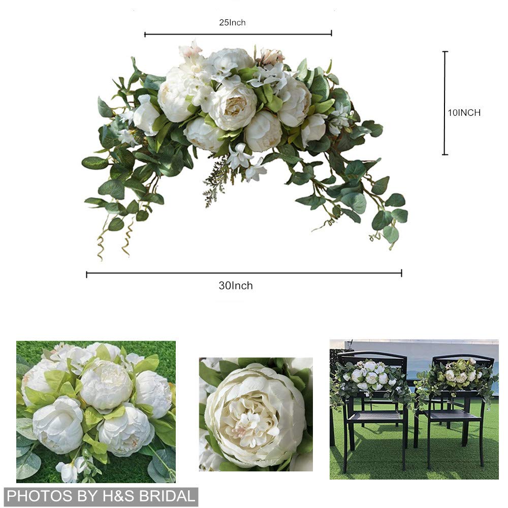 H&S BRIDAL close-up of peony petals highlighting realistic texture and lasting color
