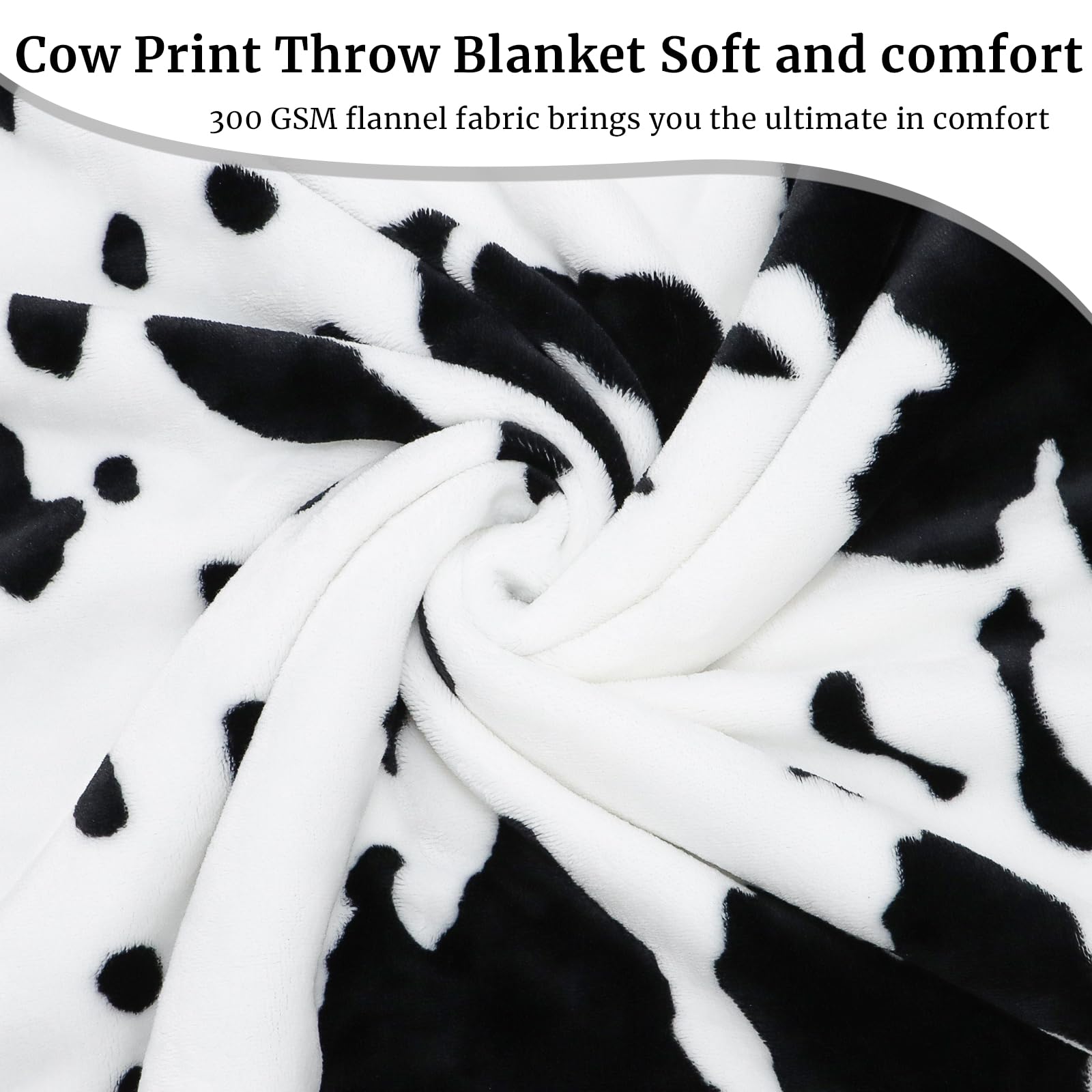 HSEEC folded cow blanket ready for gifting and easy storage