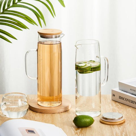 Hsei spout detail of glass pitcher for precise pouring and drip-free service
