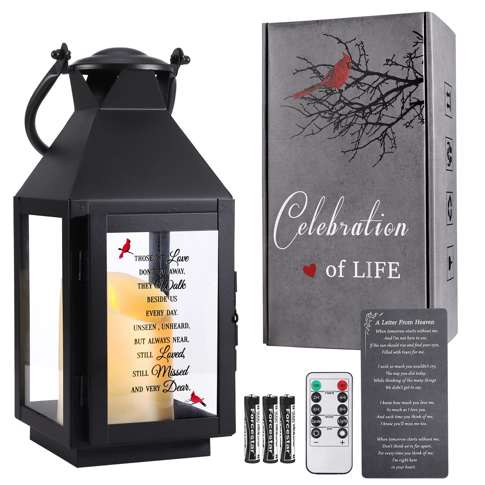 HSENYEKUM memorial lantern front view showing elegant tribute and lasting presence
