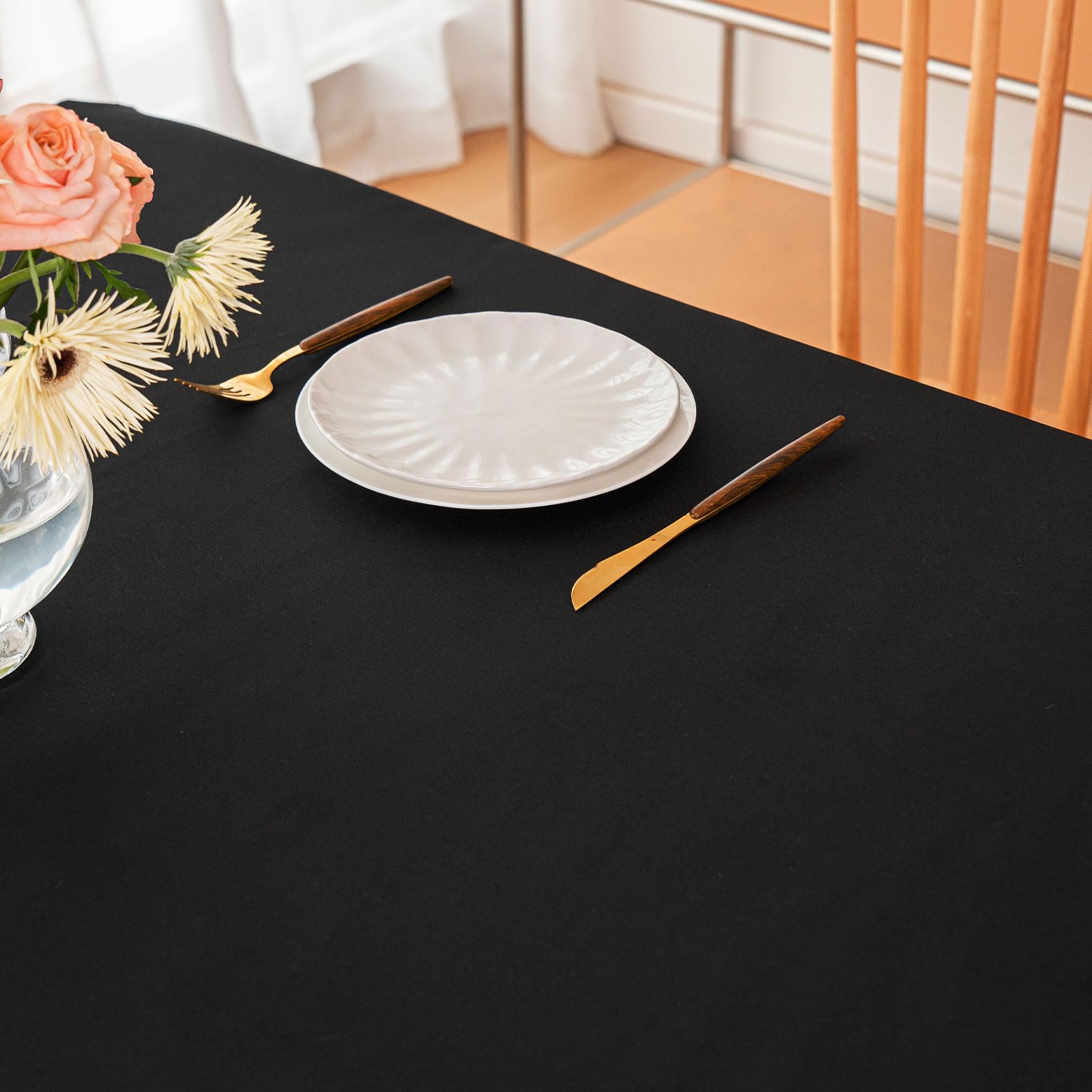 Hstbgdlk close-up showing 180GSM polyester texture and wrinkle resistance