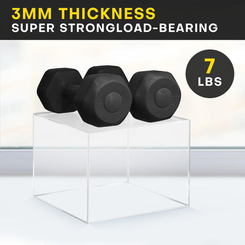 HTRYBNES risers used in retail window display, enhances product merchandising benefit