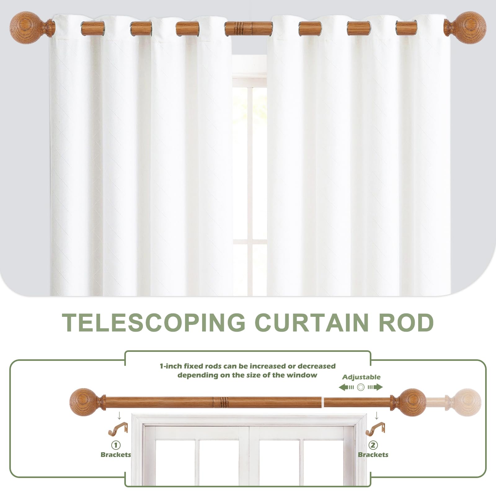 HTZON installed in bedroom demonstrating stylish curtain support