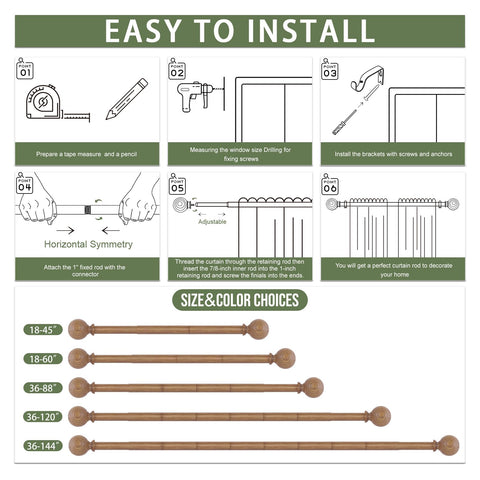 HTZON packaging and included hardware for quick, complete installation