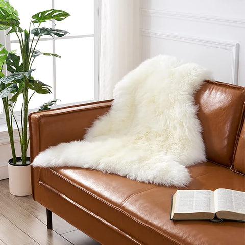 HUAHOO draped over sofa adding warmth and stylish texture to decor