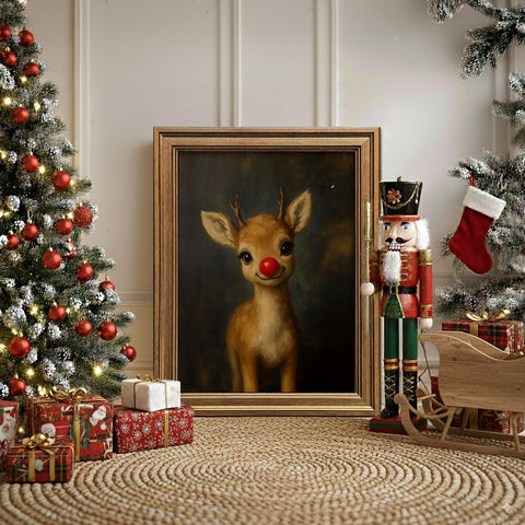 Huashi art displayed on mantel showing warm holiday atmosphere in living room