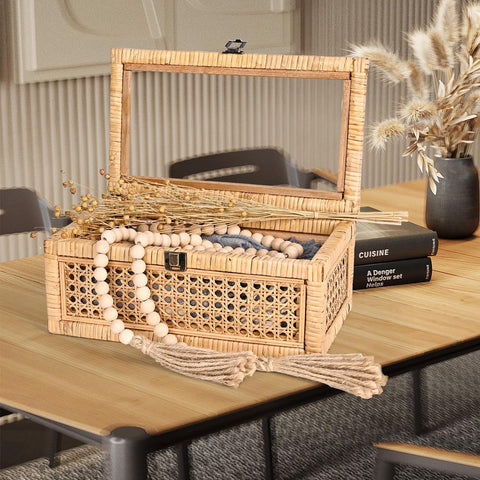 HUAXIN CRAFT H open box with jewelry inside demonstrating organized visible storage