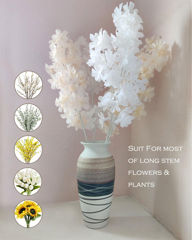 HUBUISH wide mouth top view showing easy arranging and larger bouquets