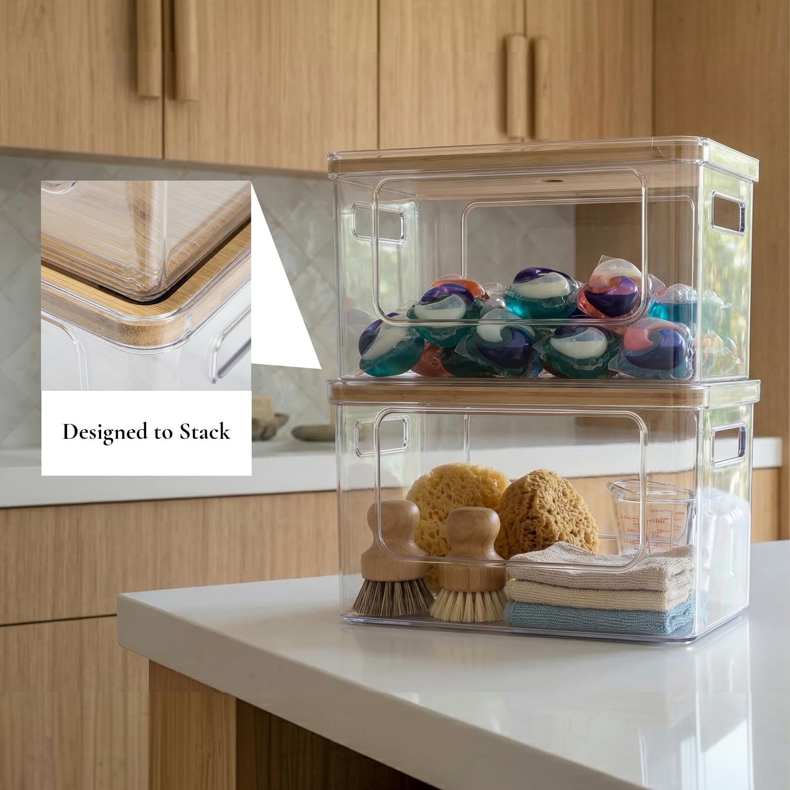 Hudgan lid edge detail showing full surround design and secure top benefit