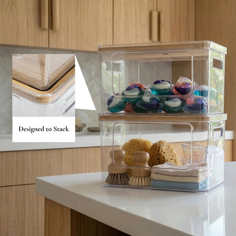 Hudgan lid edge detail showing full surround design and secure top benefit