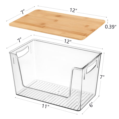 Hudgan lifestyle kitchen counter with stacked bins improving countertop order