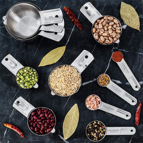Hudson Essentials close-up of 18/8 stainless steel finish resisting stains and rust