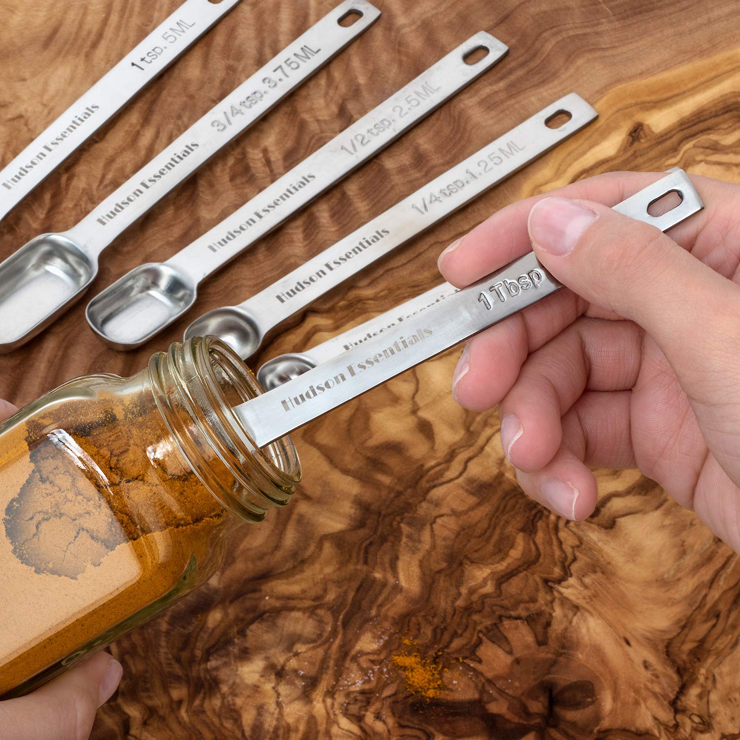 Hudson Essentials set on a kitchen counter in use for effortless meal prep