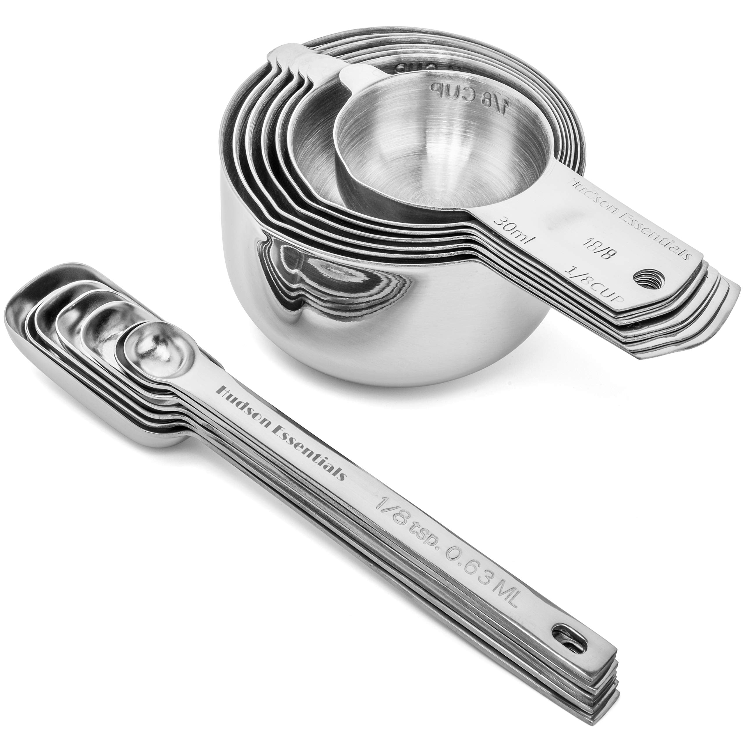 Hudson Essentials narrow spoons measuring spices directly in jars for precise flavoring