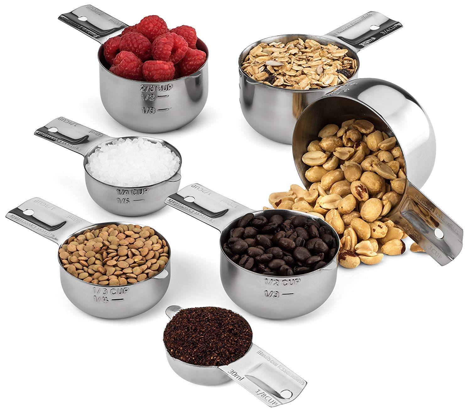 Hudson Essentials measuring spoons scooping spice jar, sturdy for precise seasoning