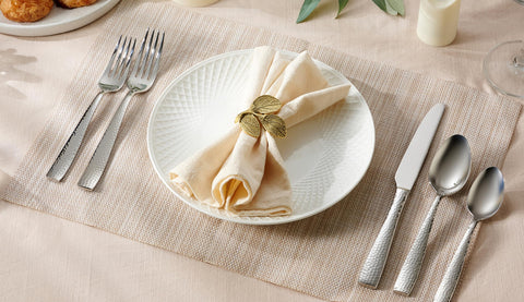 Hudson Essentials table setting with flatware, showing elegant styling
