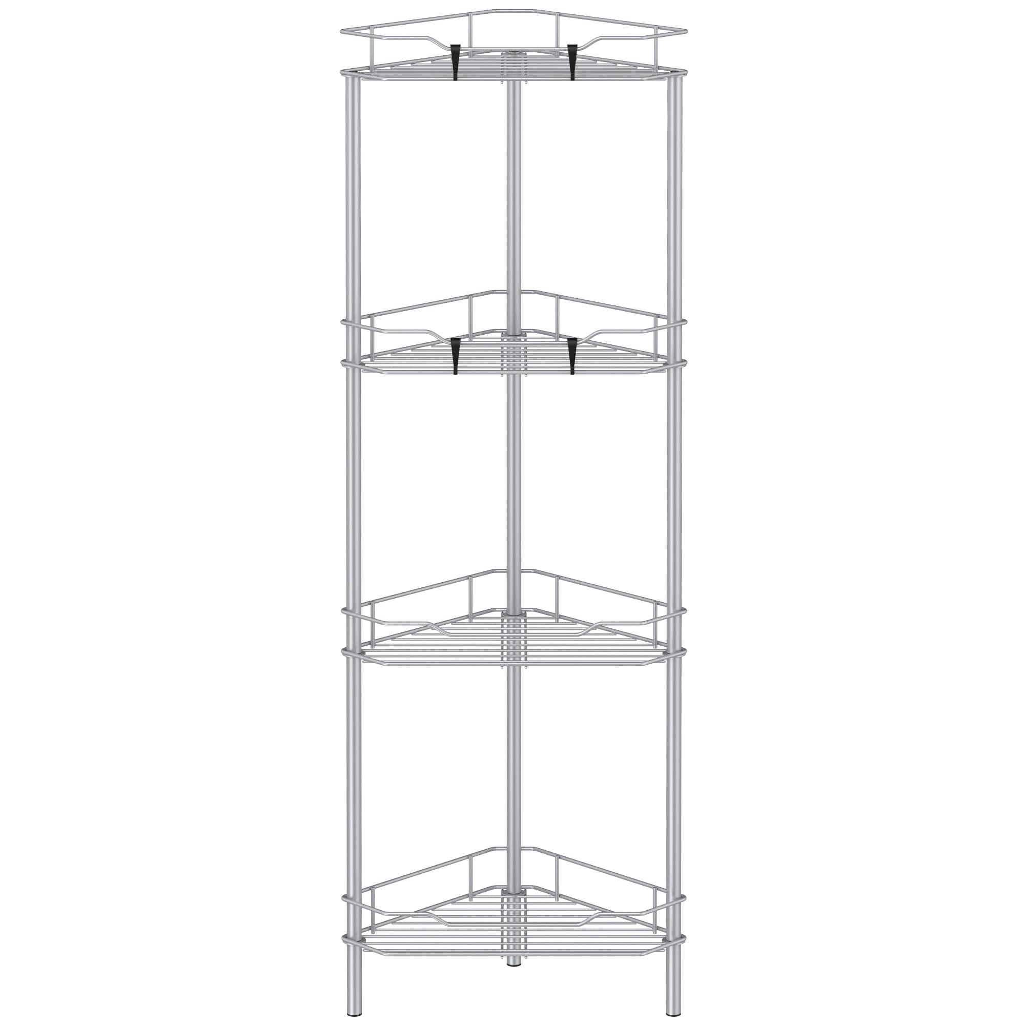 HuggieGems front view showing full four-tier caddy and organized bottles benefit easy access