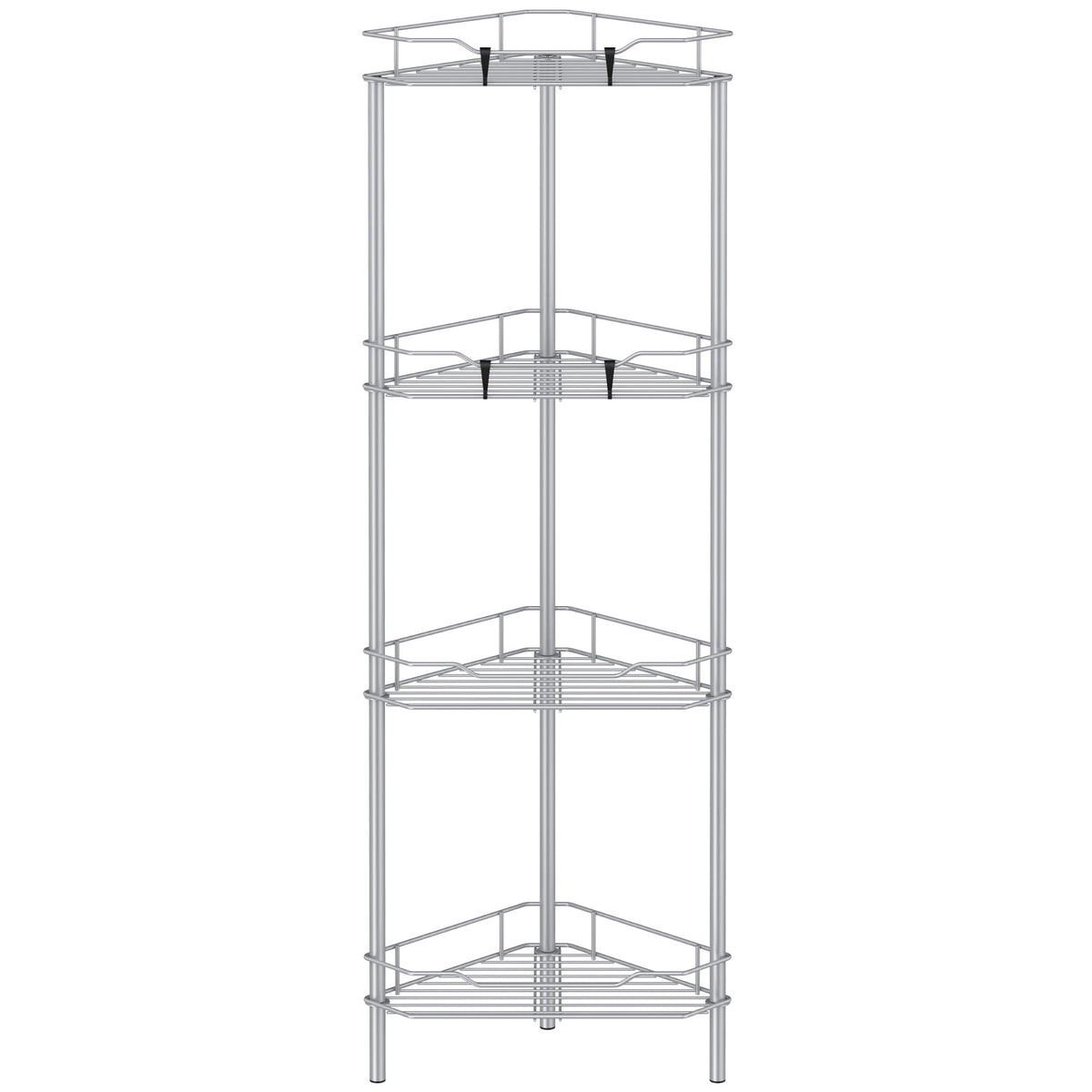 HuggieGems front view showing full four-tier caddy and organized bottles benefit easy access