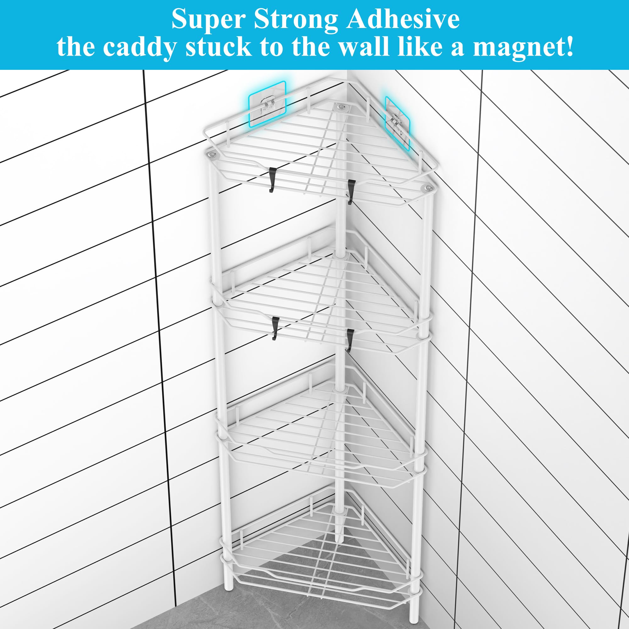 HuggieGems shelf closeup with drain slats that promote quick drying
