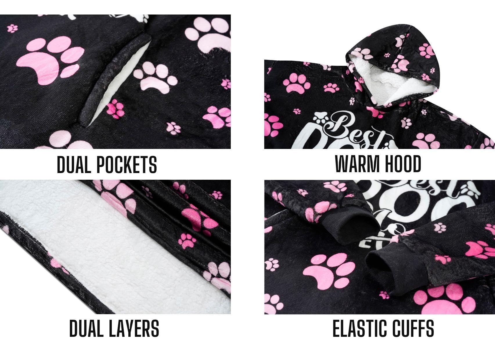 Huglanket folded hoodie gift-ready packaging ideal for presents