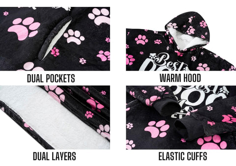 Huglanket folded hoodie gift-ready packaging ideal for presents