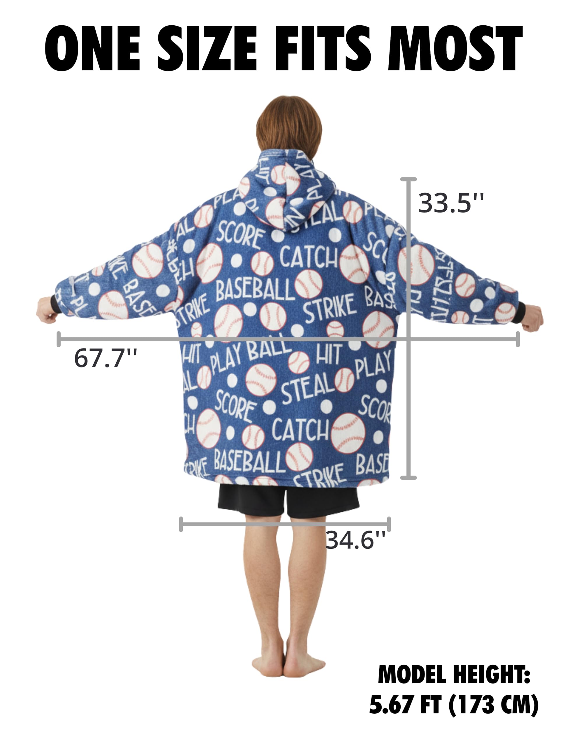 Huglanket pocket detail emphasizing roomy pockets that secure small items and warm hands