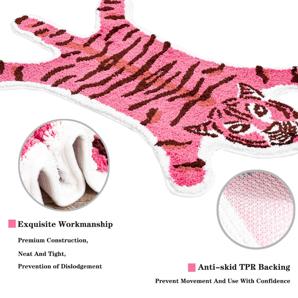 Huichenxing2021FURSTORE mat styled in a bathroom adding playful decor benefit