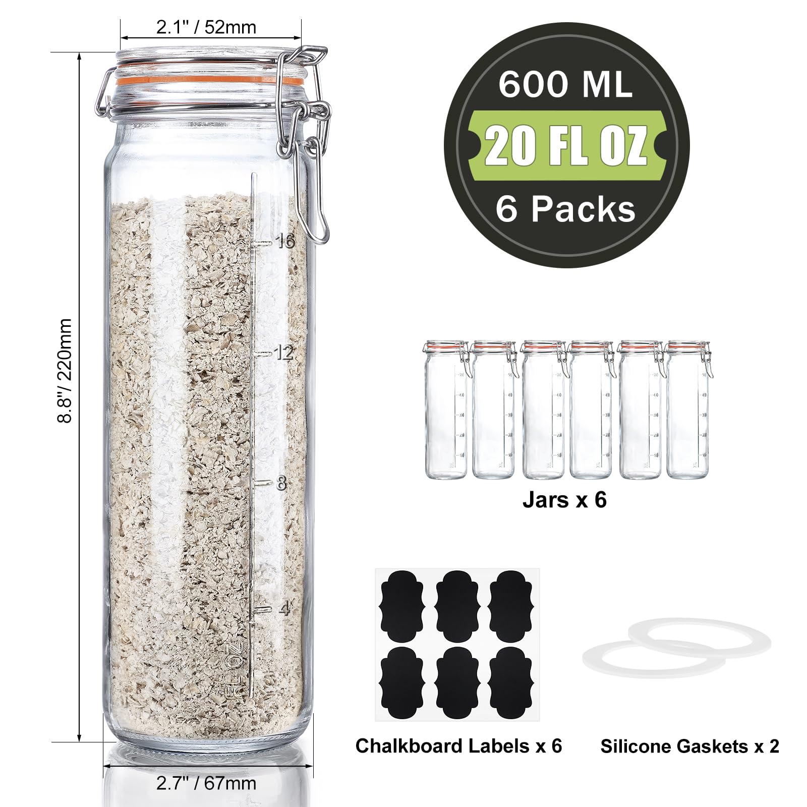 Huichuiero jar held in hand for scale, demonstrating 20 oz capacity and easy handling