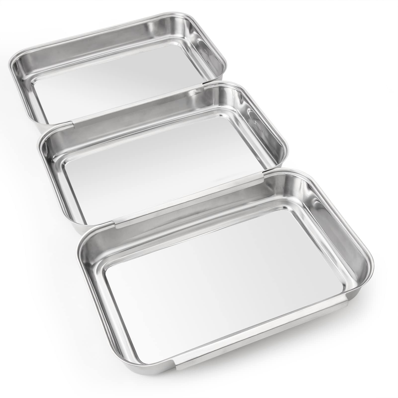 HULISEN lifestyle image of trays arranged on countertop for streamlined meal prep
