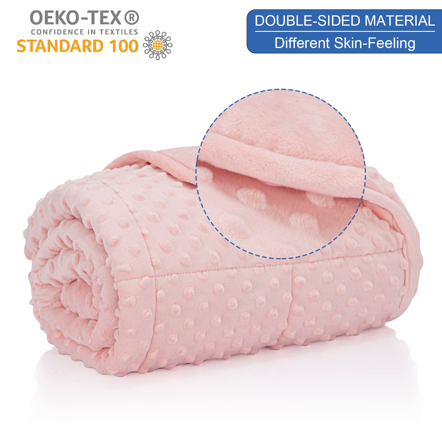 Huloo Sleep close-up of soft minky texture for cozy comfort
