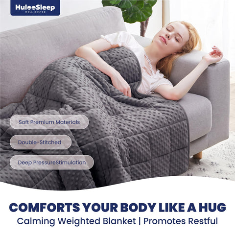 Huloo Sleep detailed grid stitching showing reinforced seams and even weight distribution benefit