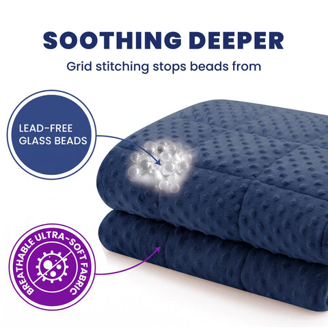 Huloo Sleep soft minky texture close-up highlighting plush comfort