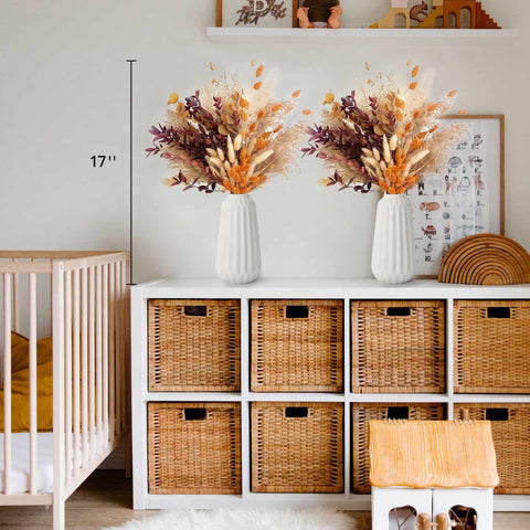 HUMINBO bouquet in an entryway bringing low-maintenance seasonal charm