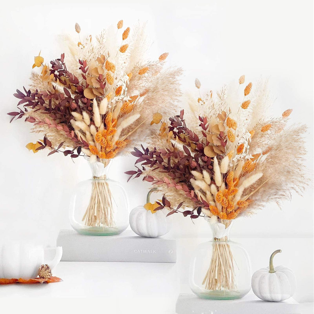 HUMINBO front packaged 2-pack pampas ready to style and display