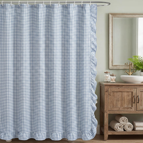 HunnmingRe curtain next to ruler illustrating 72 by 72-inch standard size