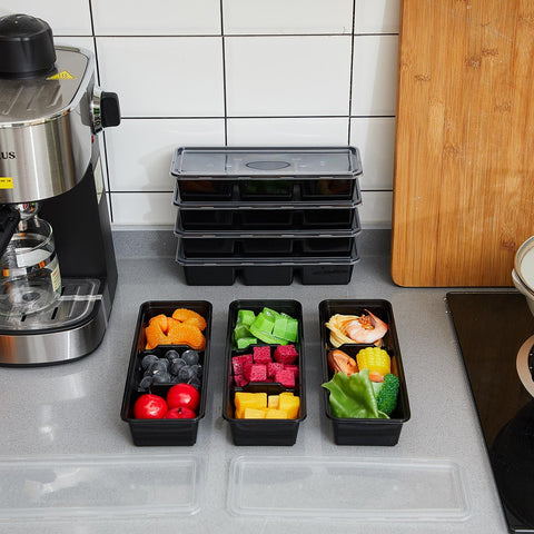 Hushee container beside a fork showing compact size and easy storage