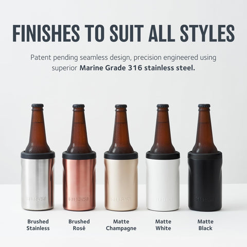 Huski cooler converted to tumbler mode demonstrating dual-function versatility