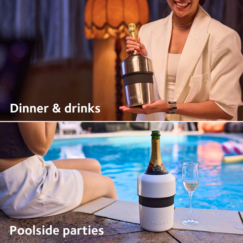 Huski low-profile on dining table for stylish presentation benefit
