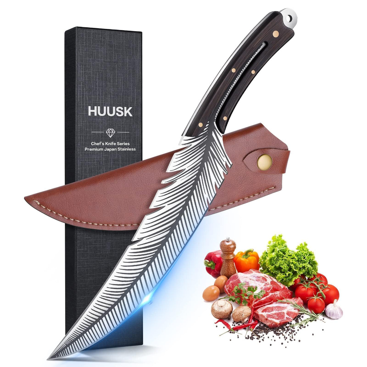 Smith Chu Huusk front view showing blade shape and sleek profile for precise cuts