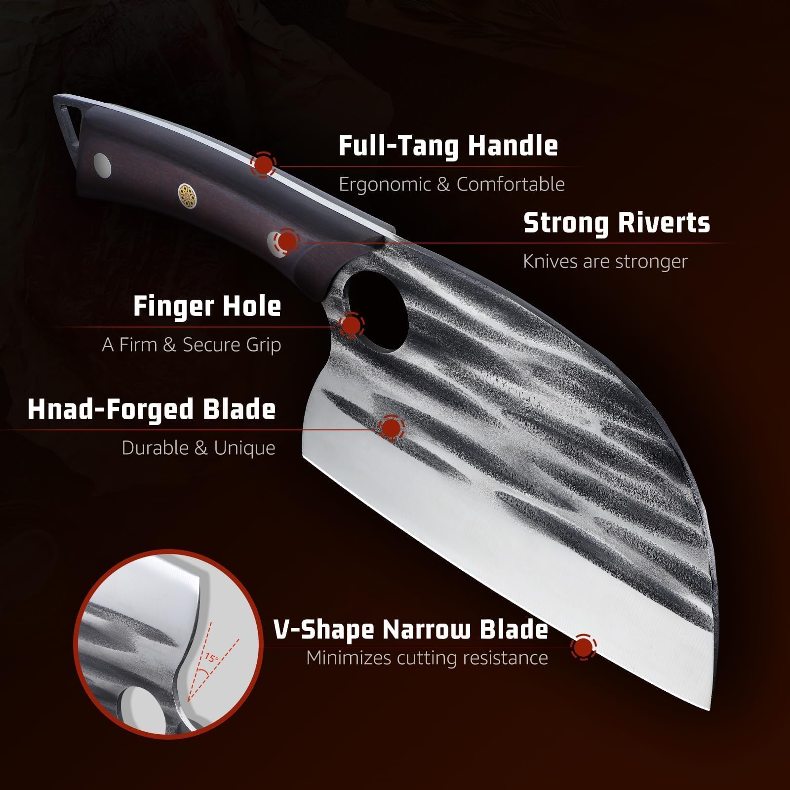 Huusk leather sheath display illustrating safe transport and blade protection