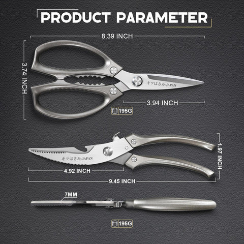 Huusk shears beside ruler for scale showing compact, robust tool size