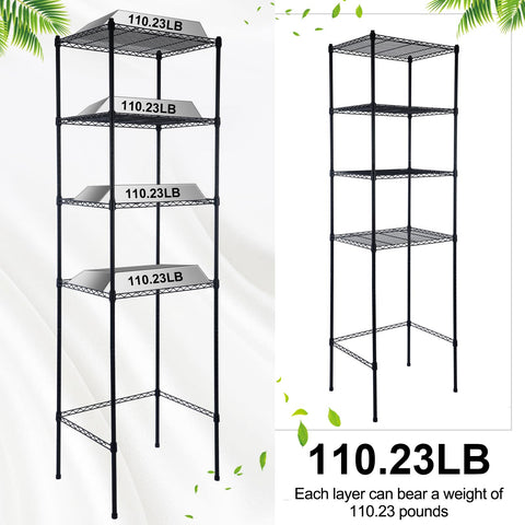 Huwena close-up of carbon steel shelf texture proving durable finish