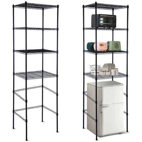 Huwena front view showing neat vertical storage and space saving benefit