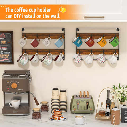 Huxitocan rack mounted in kitchen, frees counter space for easier prep