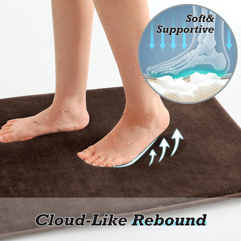 HUXMEYSON absorbency test on wet floor demonstrating quick-dry performance