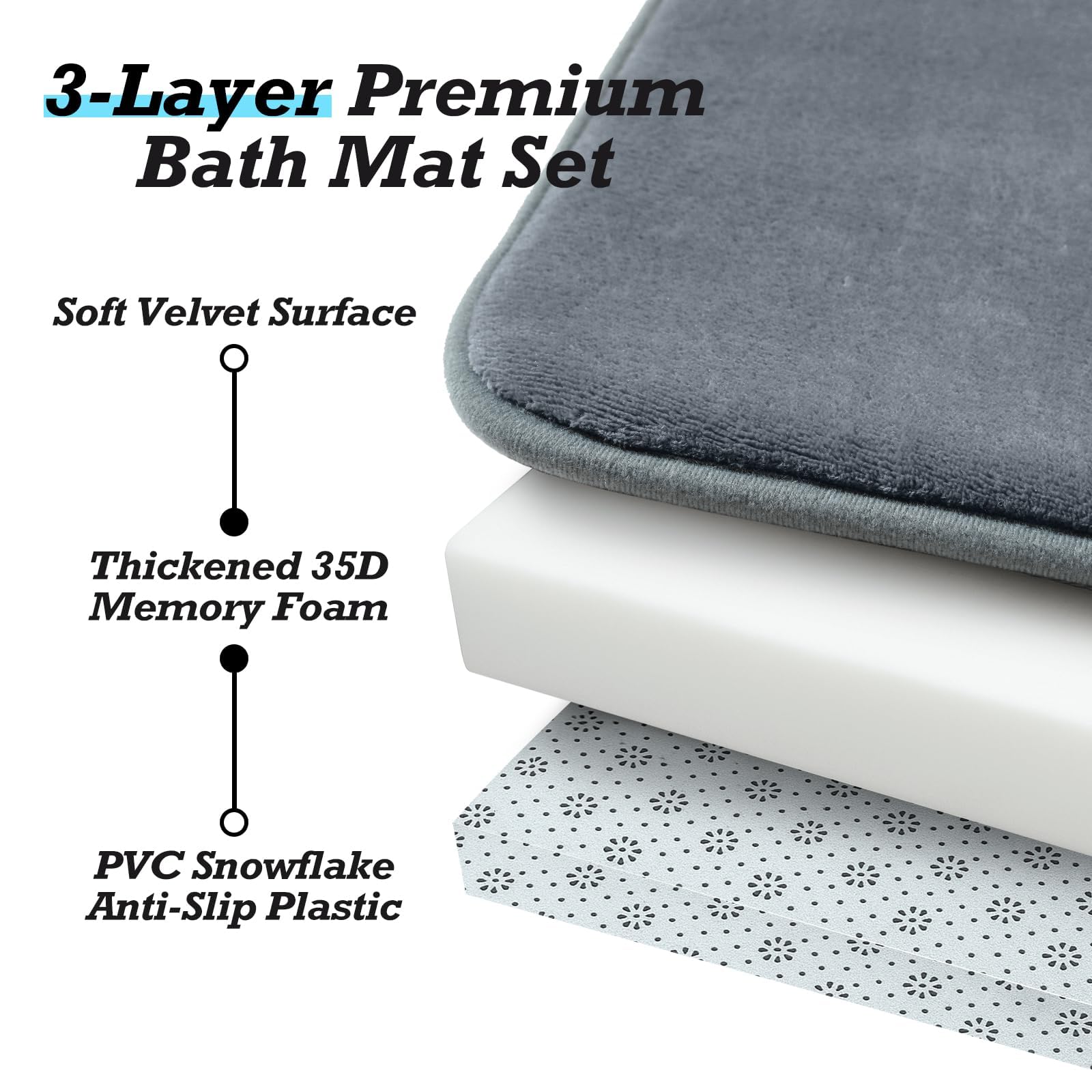 HUXMEYSON styled in modern bathroom showing coordinated look and comfort benefit